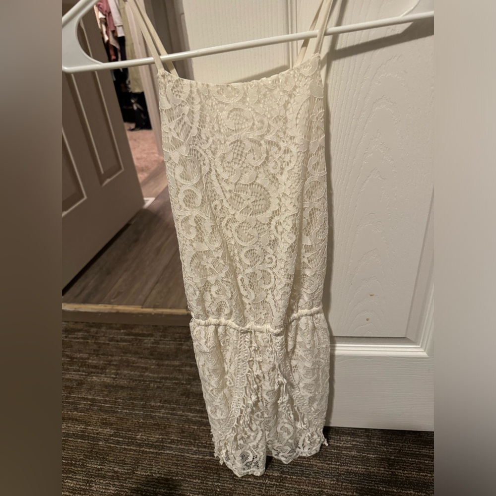 White lace romper